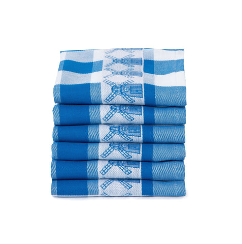 Theedoekenset - 6 stuks - Molen Blauw
