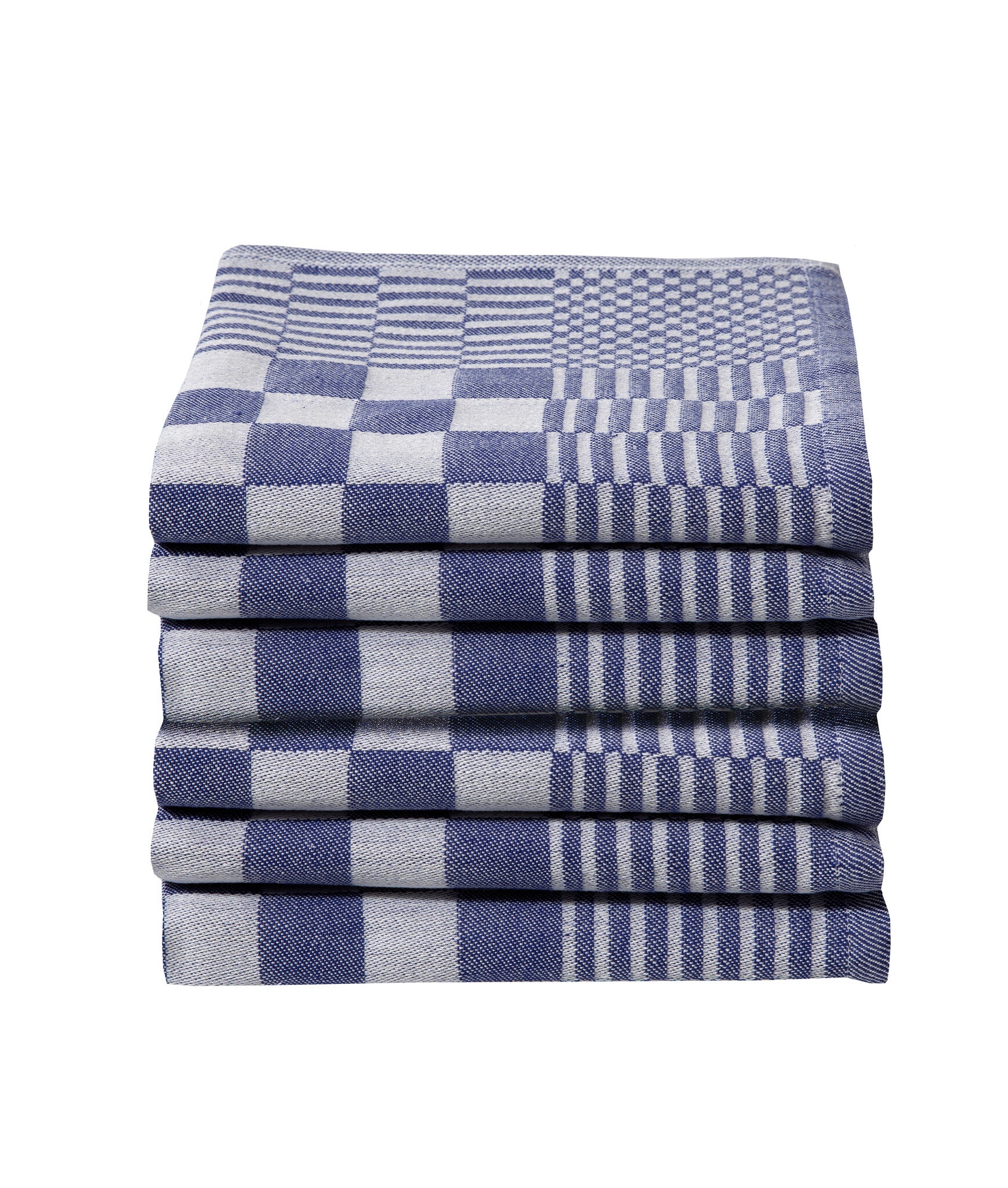 Theedoekenset - 6x Theedoeken - Chess Blauw