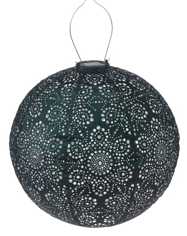 Solar Lampion Fiore Rond - Solar tuinverlichting - 40 cm - Groen