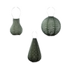 Solar Buitenlampionnen Groene Set - 3 stuks